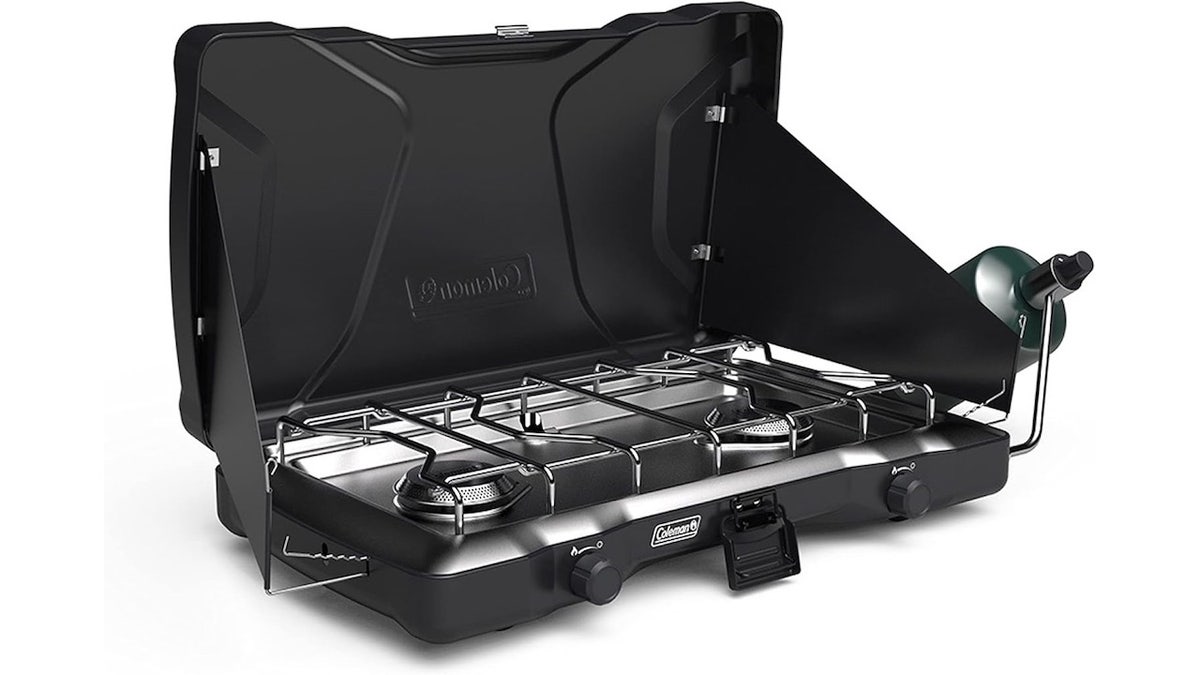 Cook more easily with a windproof propane stove.