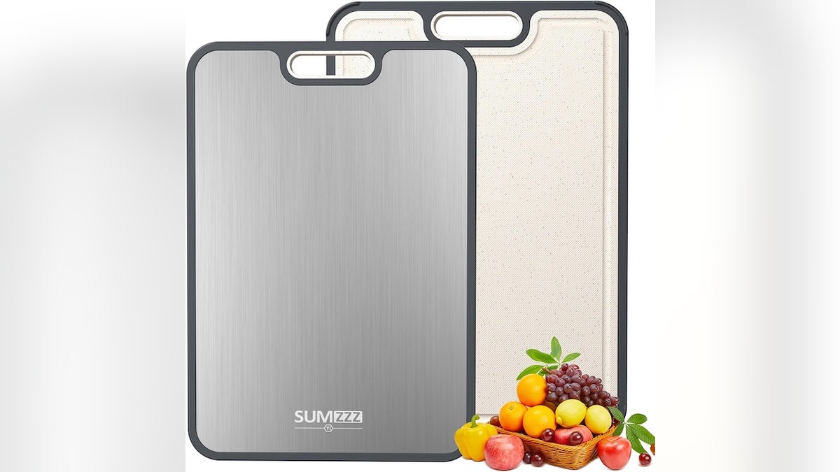 Trade in worn cutting boards with this sleek option.