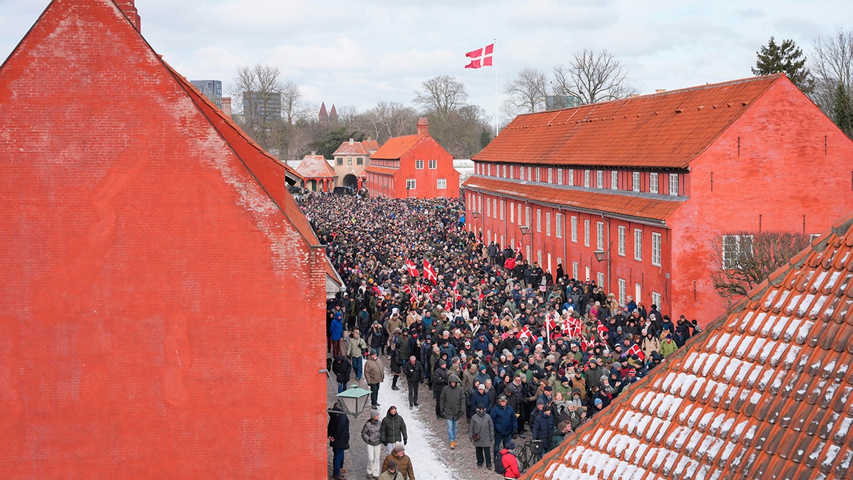 Danish protesters on the streets of Copenhagen
