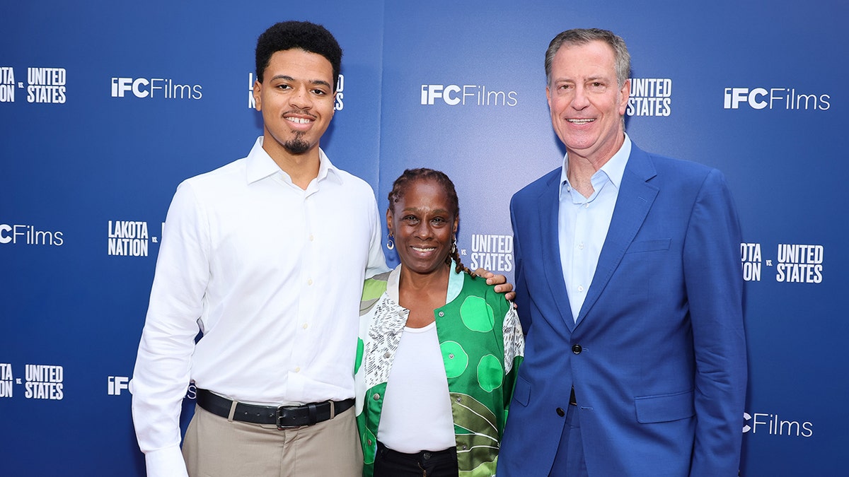 Bill de Blasio and family dressed up for movie premiere
