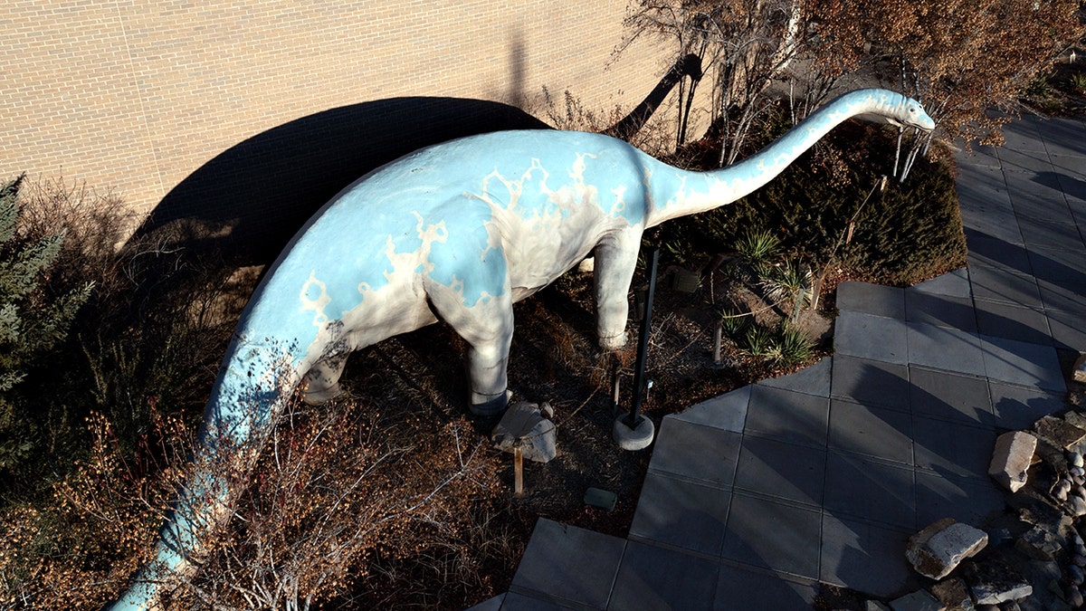 Full-size model of a Diplodocus