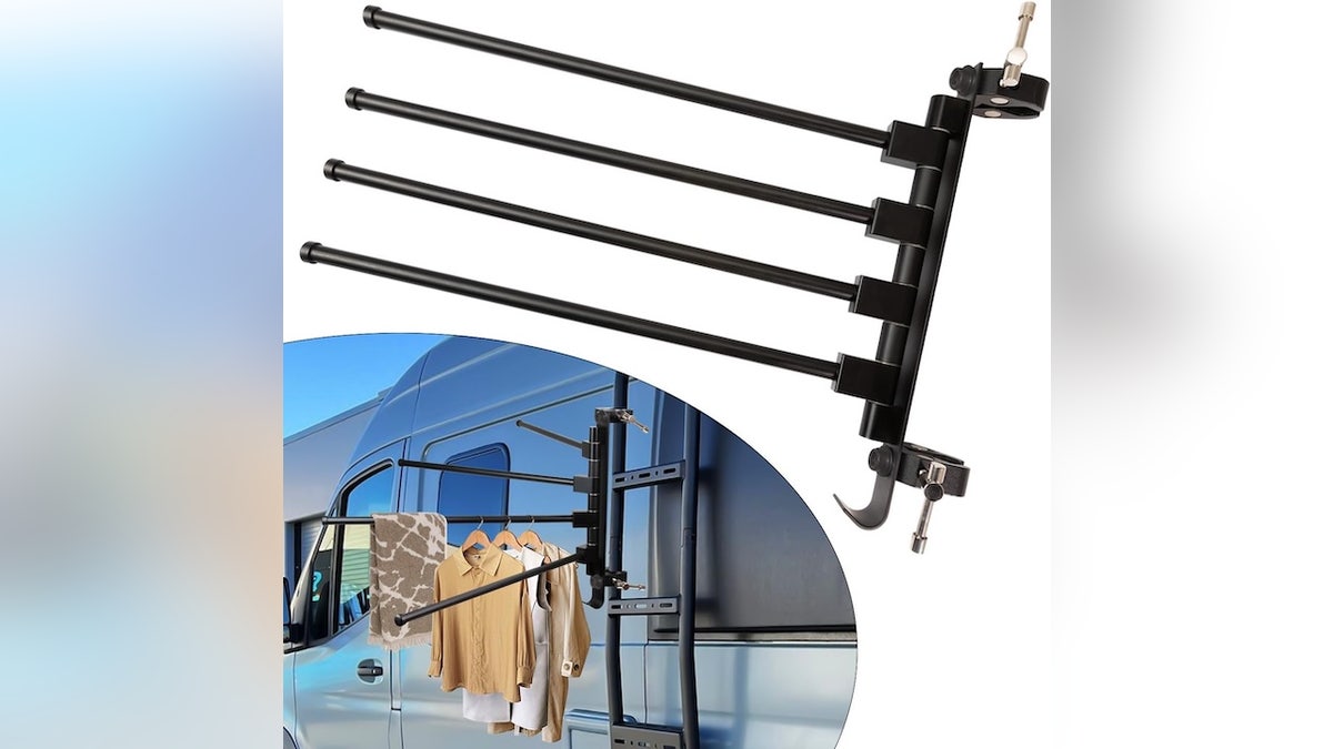 Don’t let wet clothes crowd your space, dry them outside.