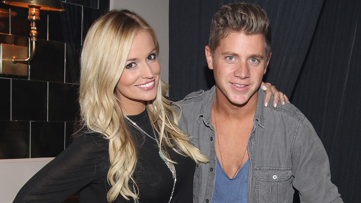 Emily Maynard and Jef Holm at his birthday party in July 2012.