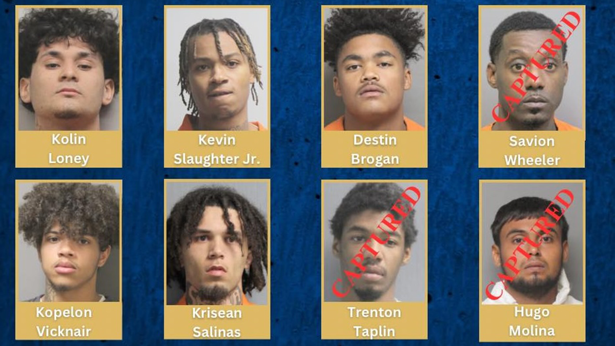 Eight mugshots