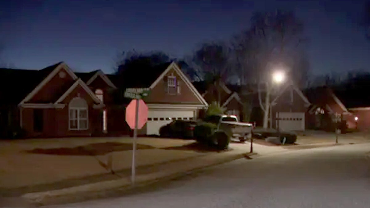 Suburban street where the body was found