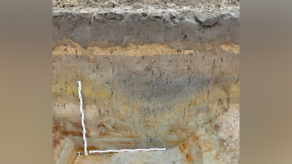 View of camps at excavation site