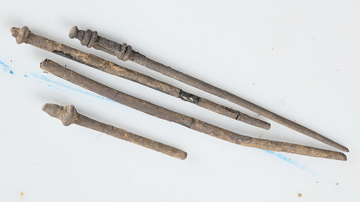 Ancient metallic objects from site