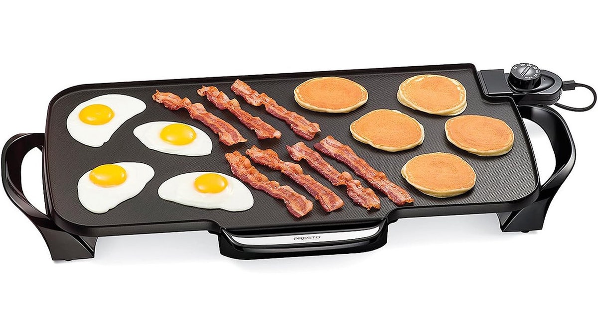 Cook for a large crowd with this electric griddle.