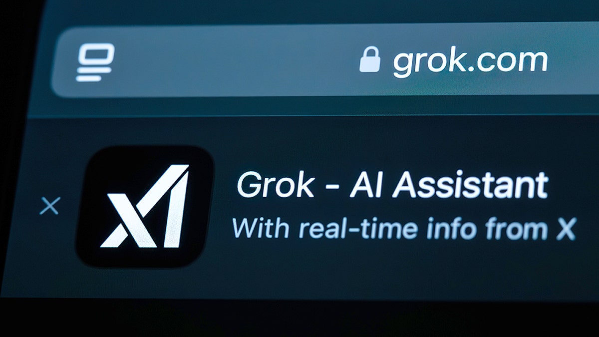 Grok login screen