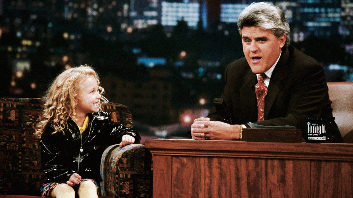 Hayden Panettiere on the "Tonight Show" in 1996