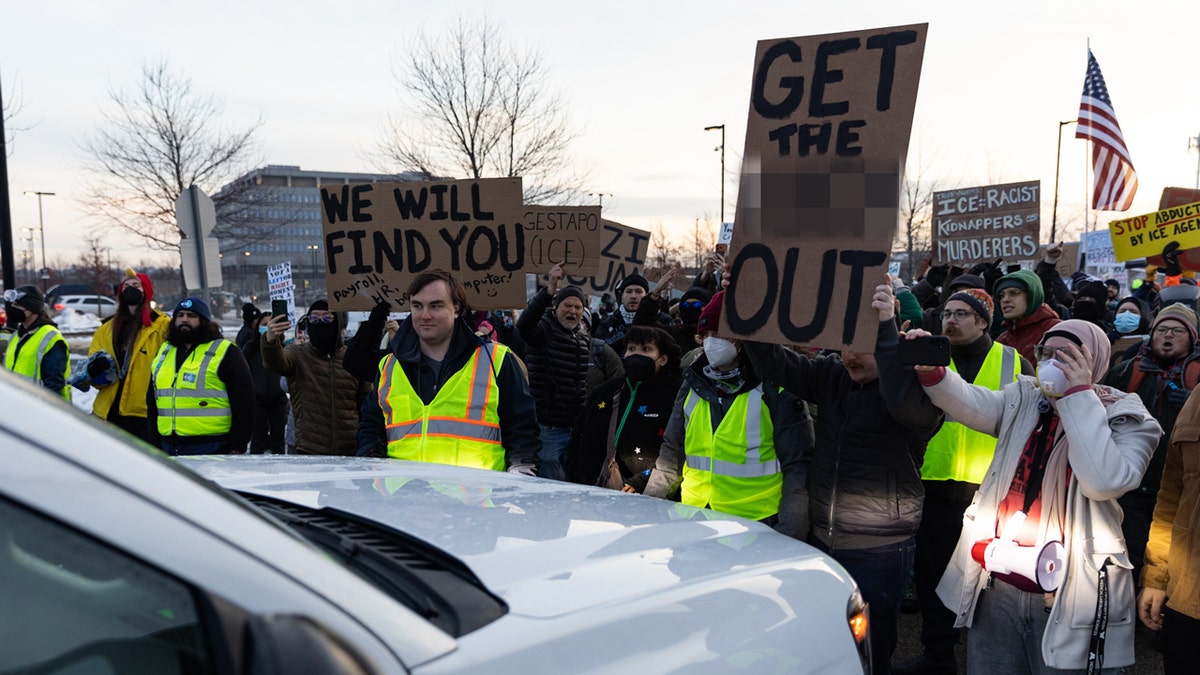 Protesters clash with federal agents in Minneapolis
