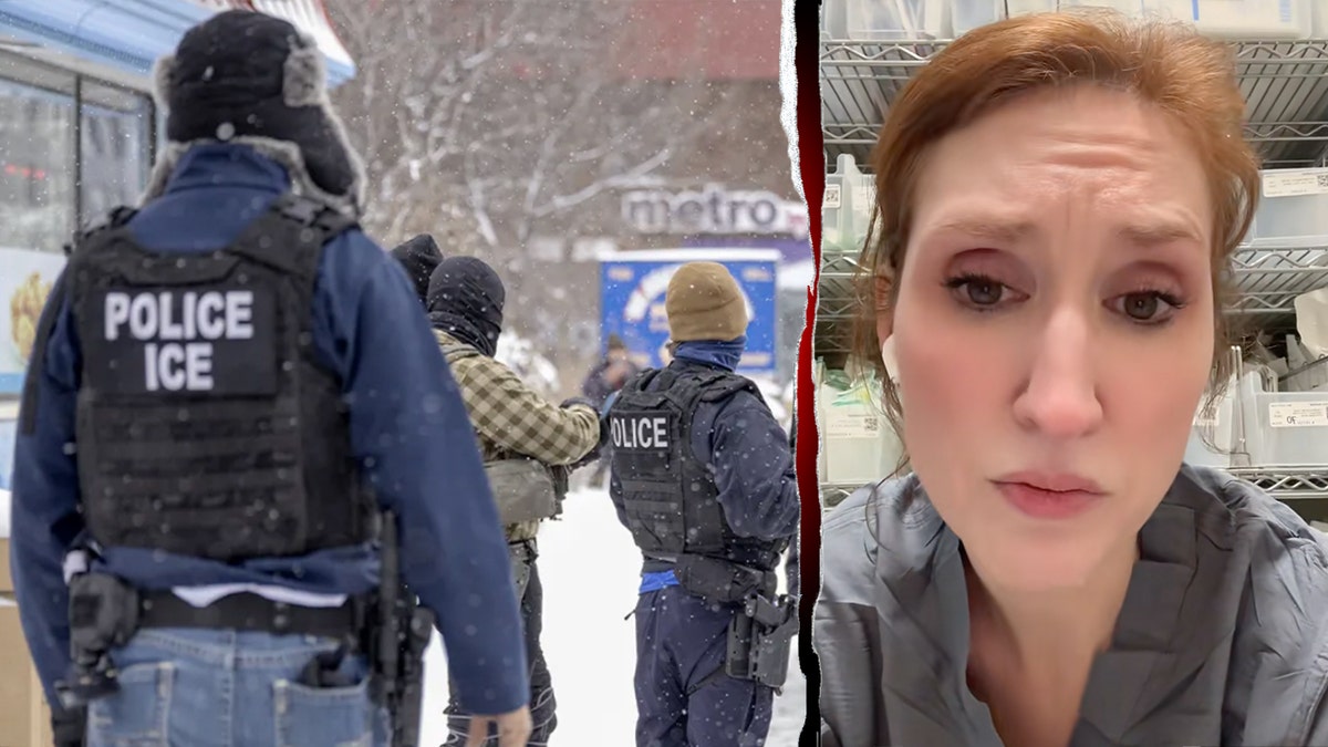 Ice agents on snowy minneapolis street split with vcu nurse malinda cook