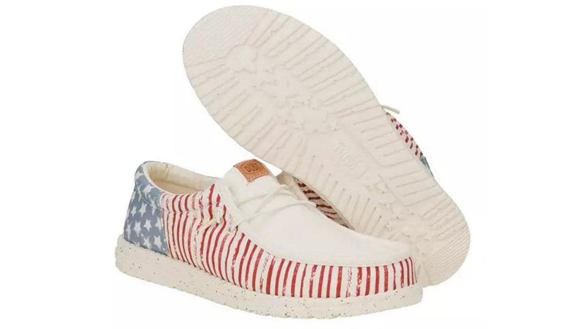 These shoes are subtle enough for everyday wear, but show your spirit for the Olympics. 
