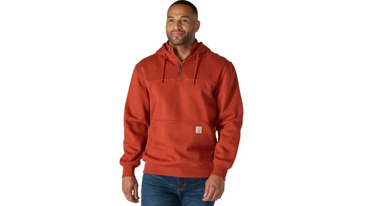 Grab a sweatshirt that wicks away rain and snow.