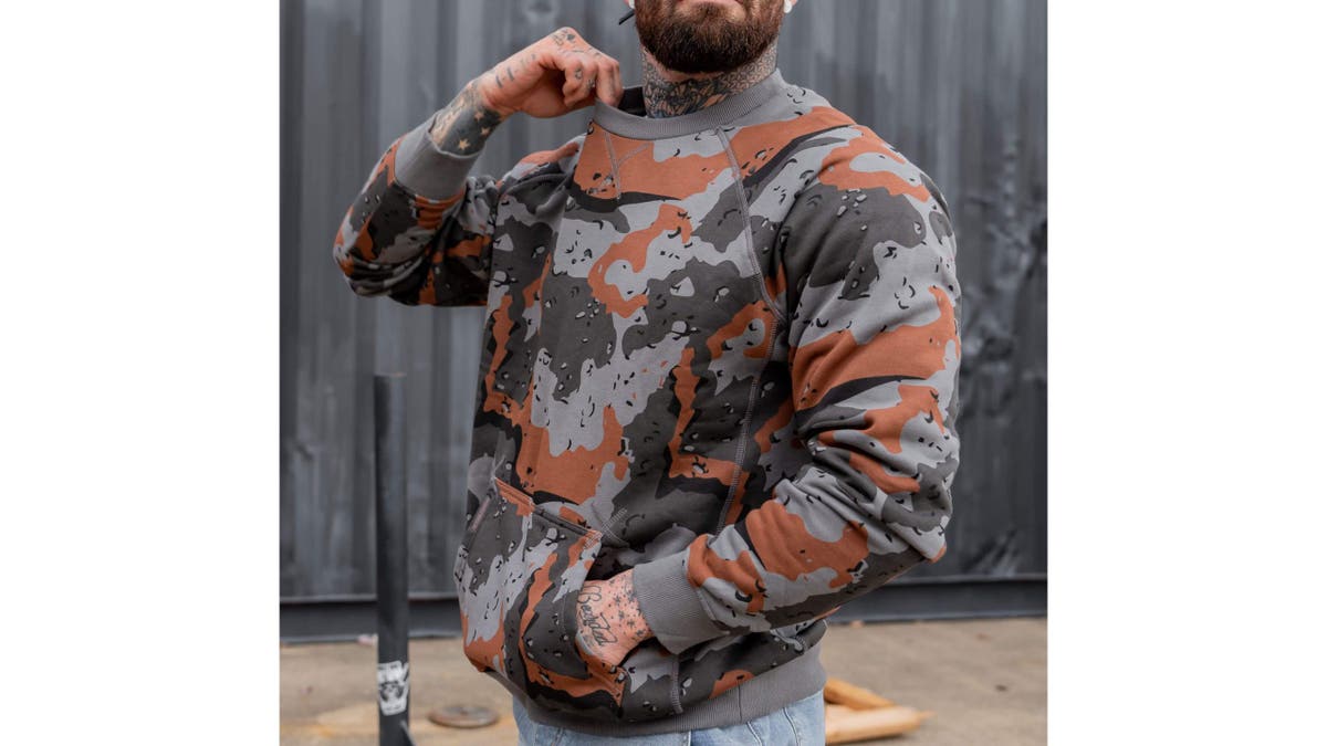 This fleece-lined pullover won't stretch or sag. 