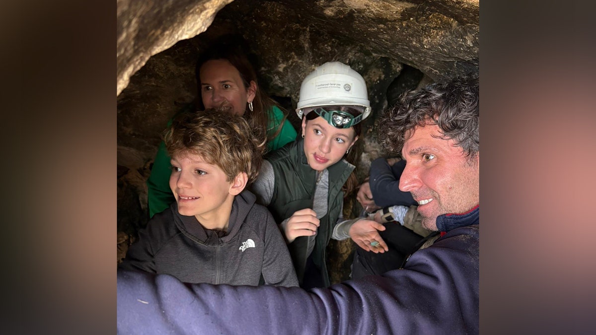 Children in a cave