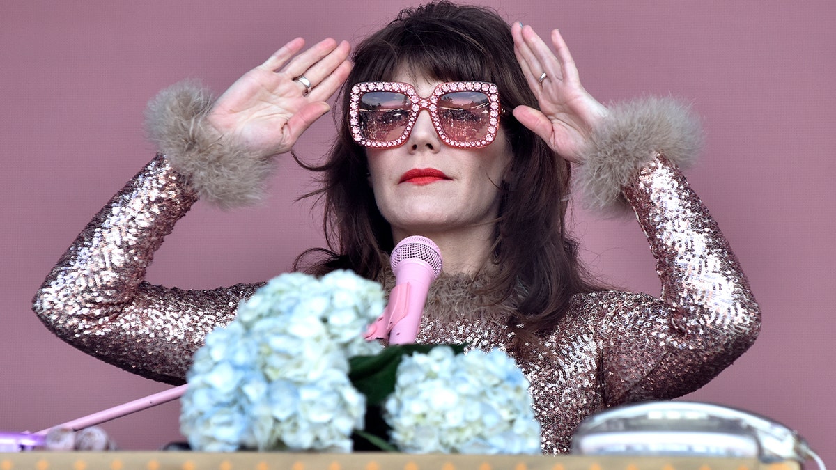 Jenny Lewis in glasses