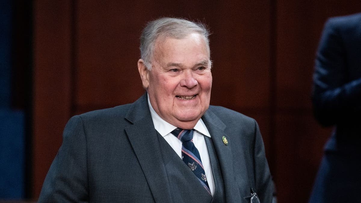 Rep. Jim Baird arrives at the Capitol Visitor Center for a House Foreign Affairs Committee hearing.