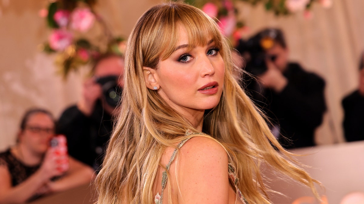 Jennifer Lawrence at the Golden Globes