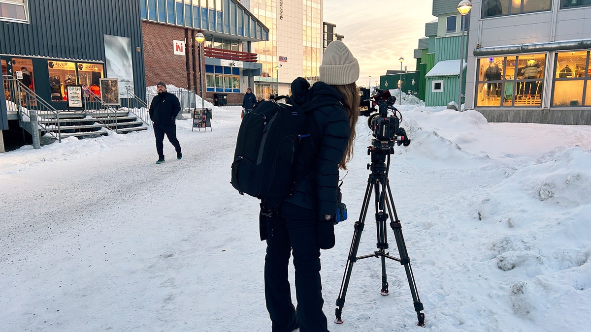 reporter in Greenland