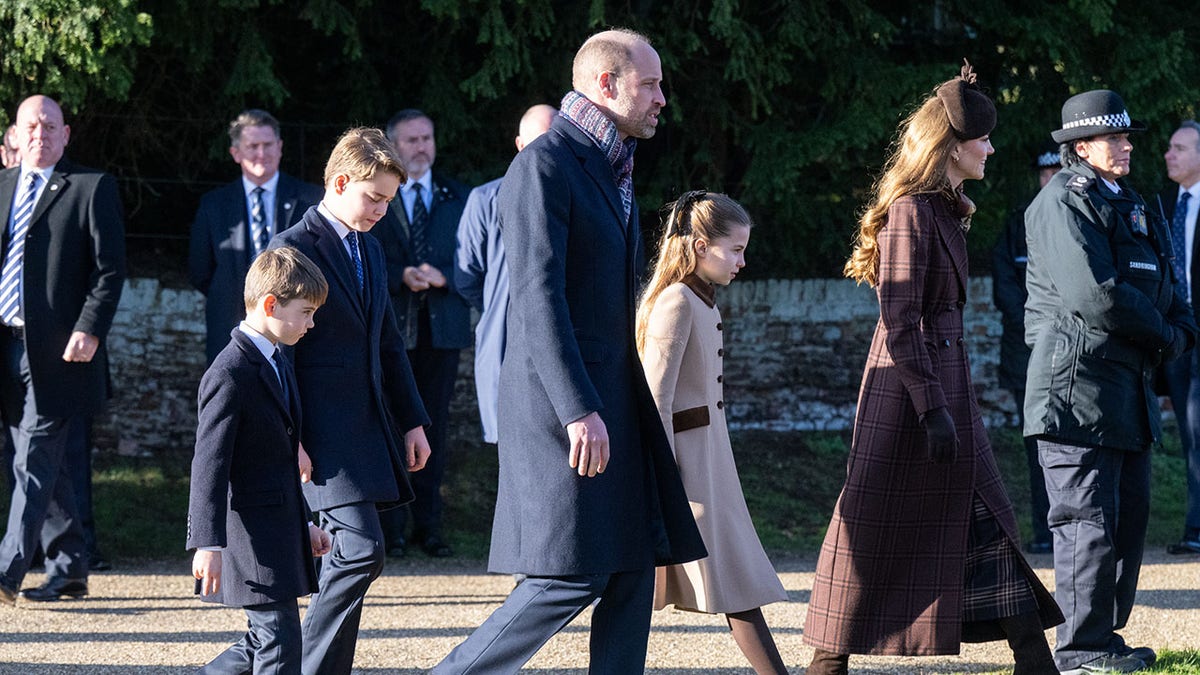 Kate Middleton with her family on Christmas