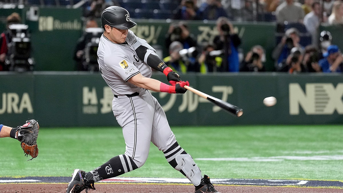 Kazuma Okamoto hits single