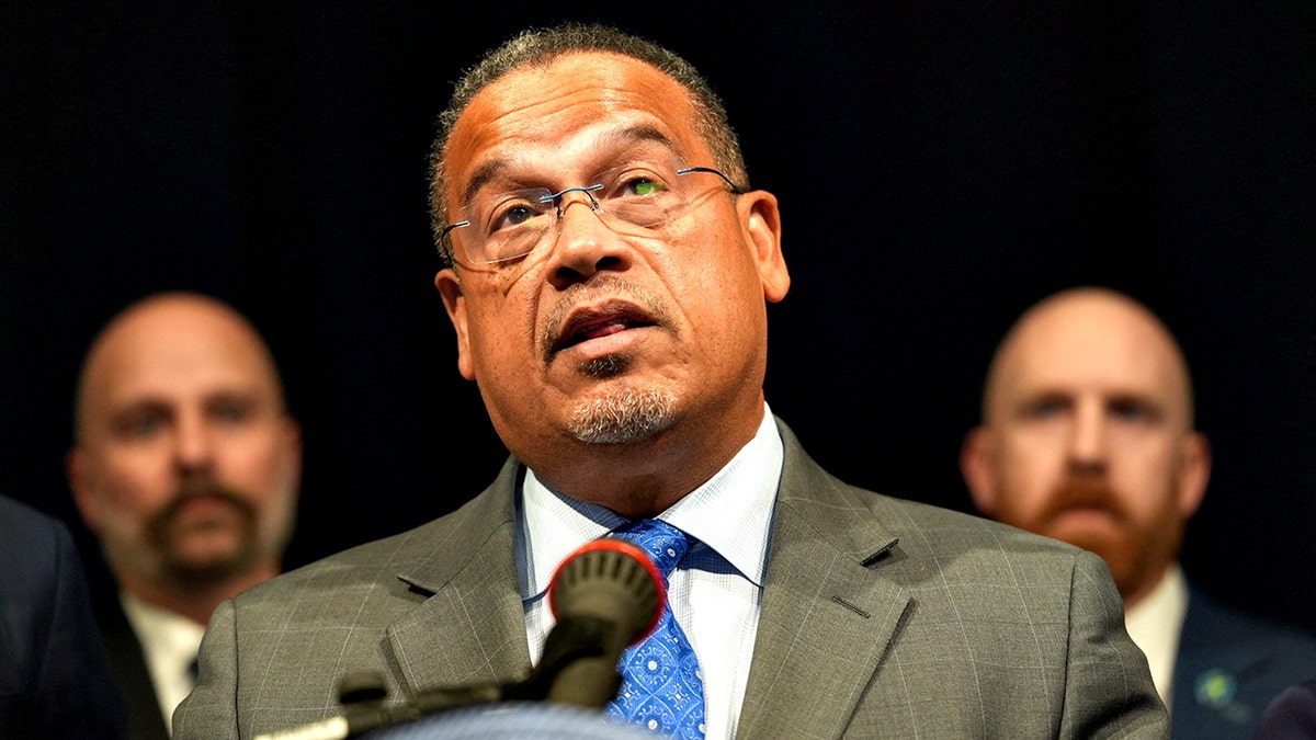 Minnesota Attorney General Keith Ellison speaks 