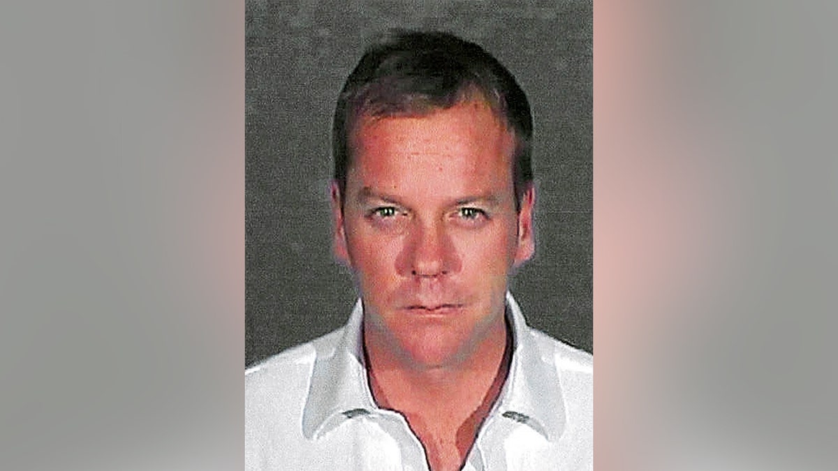 Kiefer Sutherland's mugshot from his 2007 arrest.