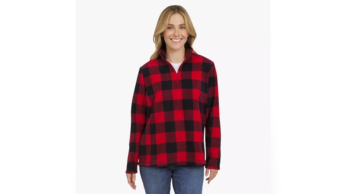 This fleece adds an extra layer of warmth on frigid days.