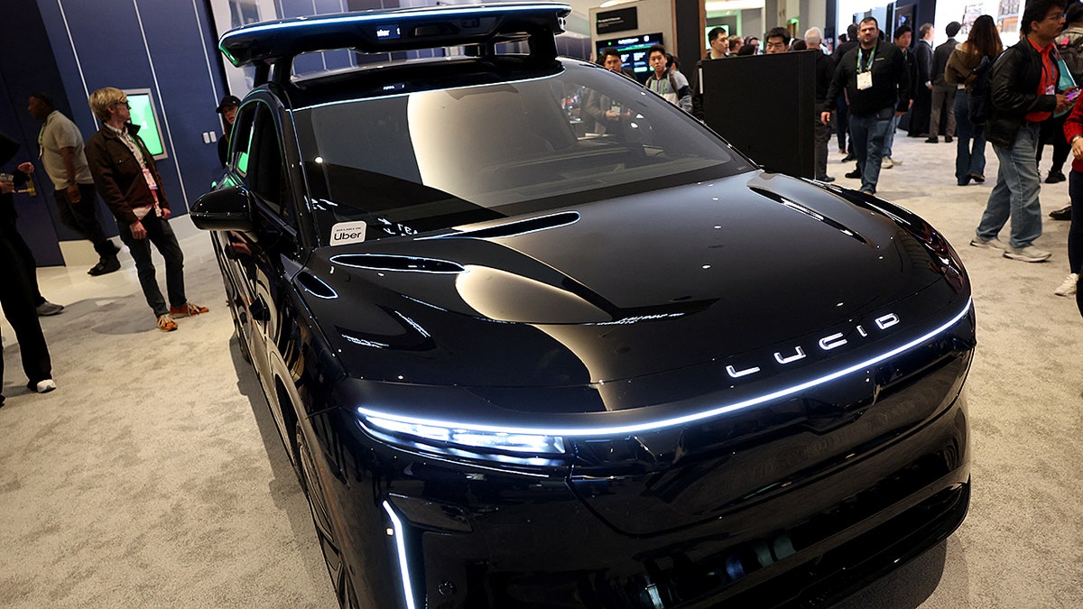 Lucid, Nuro and Uber unveil robotaxi at CES in Las Vegas