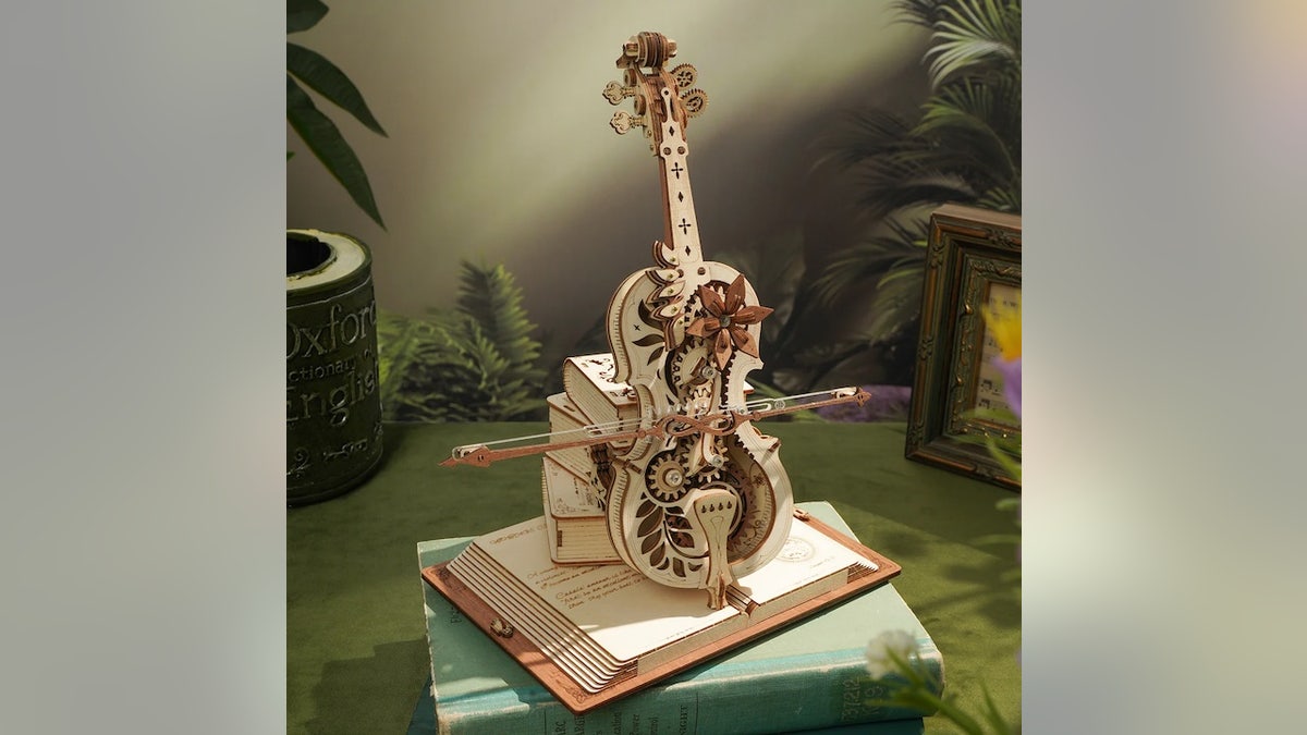 Build a cello that plays a tune with this set.