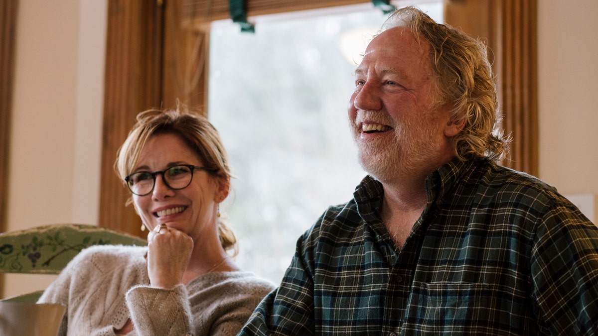 Melissa Gilbert and Timothy Busfield inside their home