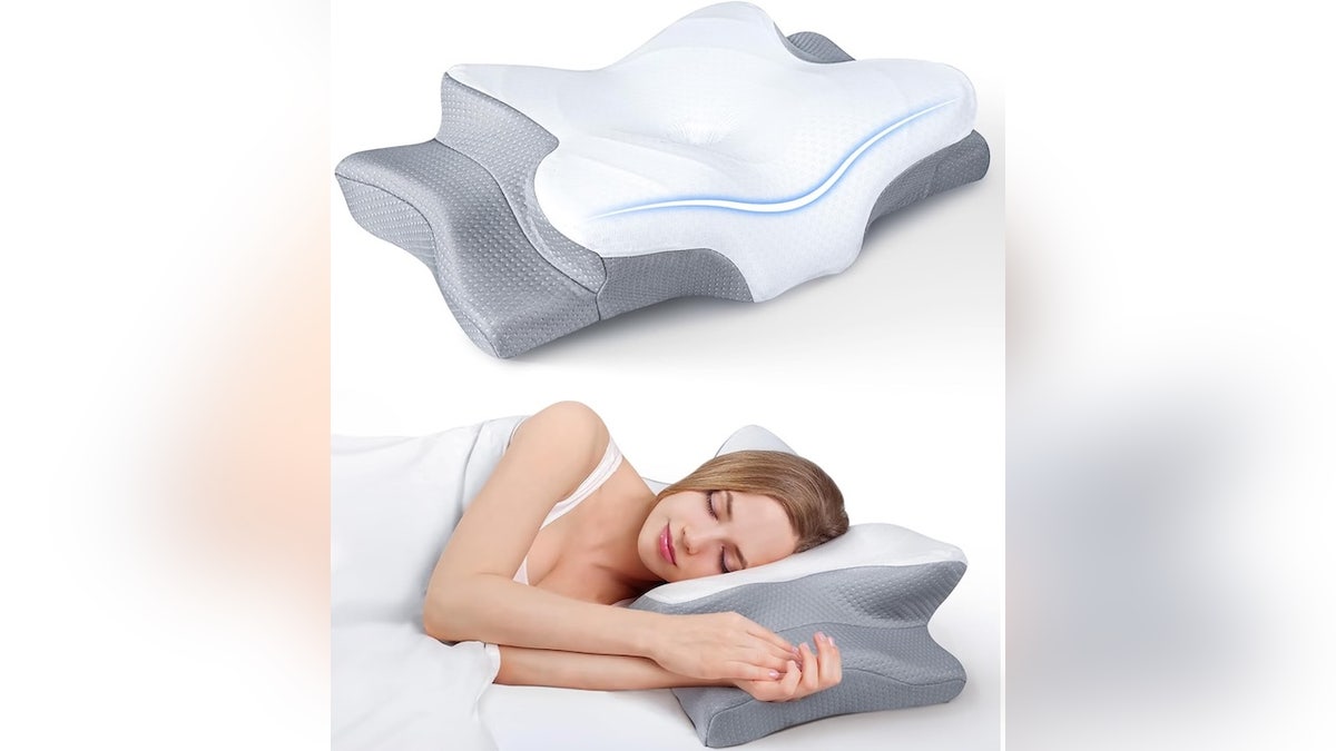 Take the ache out of your neck with a supportive, angled pillow.