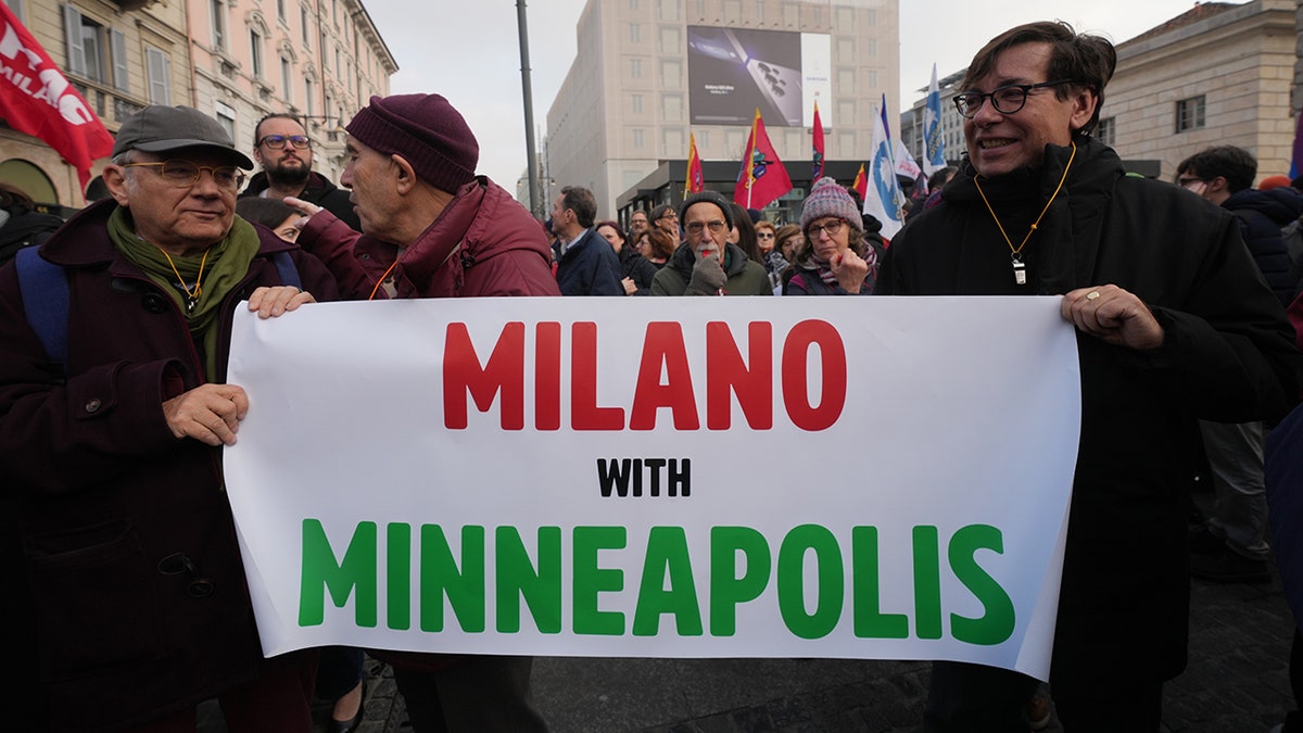 Milan protest