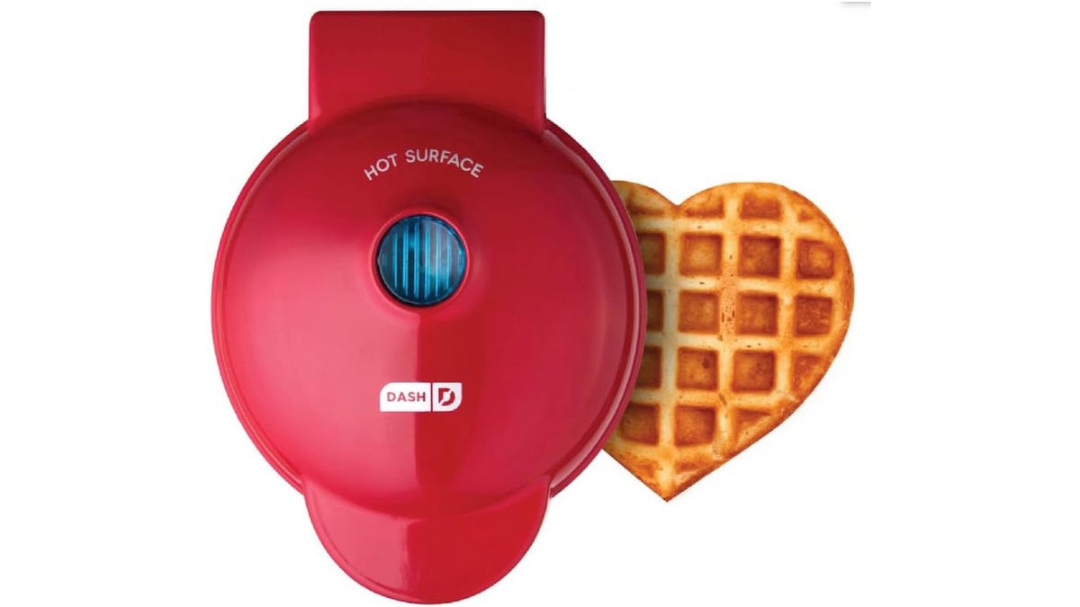 Make heart-shaped waffles with this mini machine.