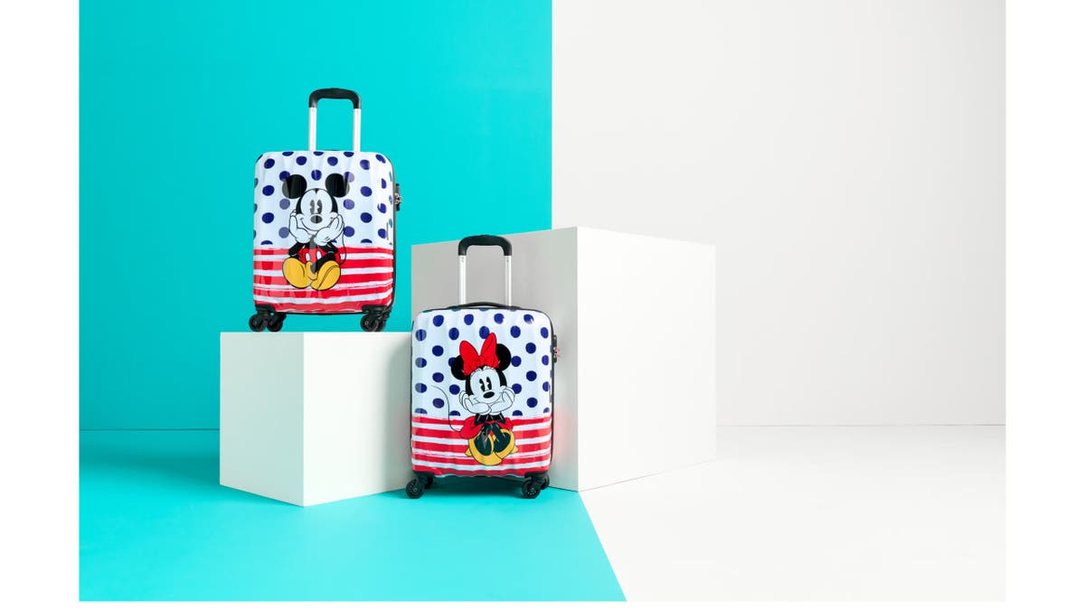 Any Disney fan will love hitting the road with this Mickey Mouse–emblazoned carry-on.