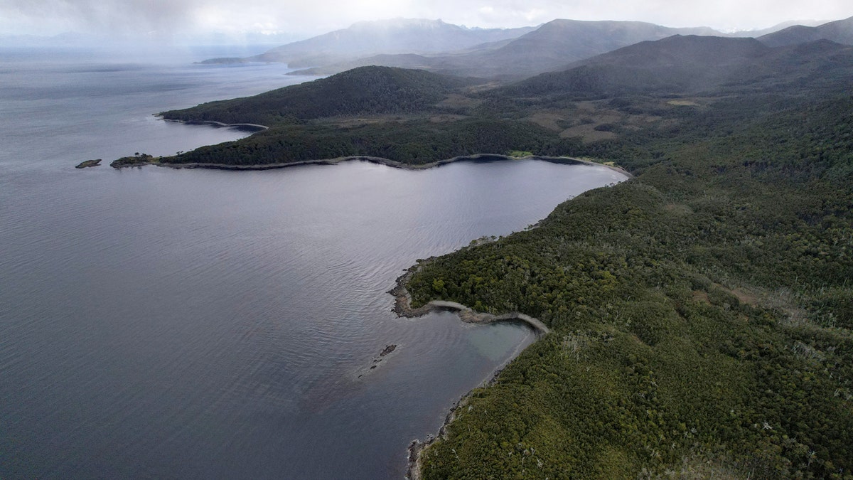 Cape Froward National Park aerial shot