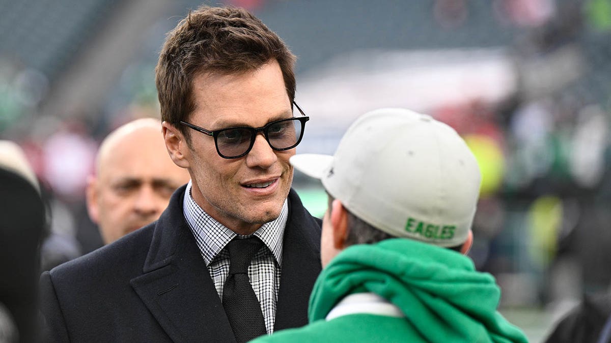Tom Brady at the Eagles game