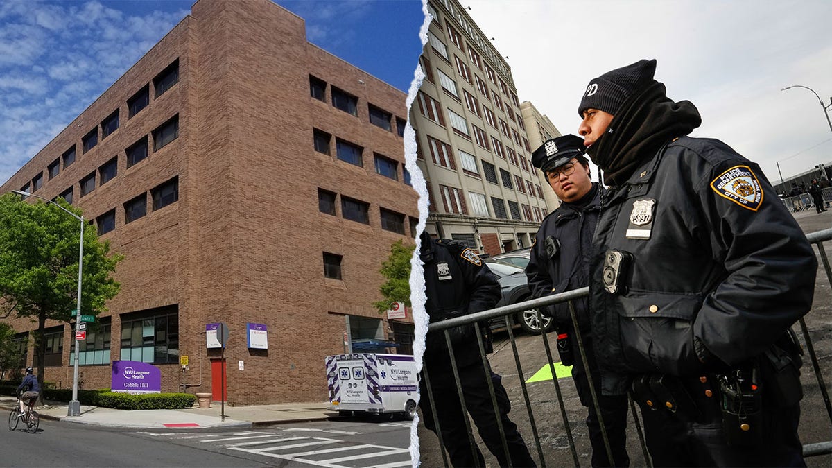 NYPD officers and NYU Langone Cobble Hill hospital