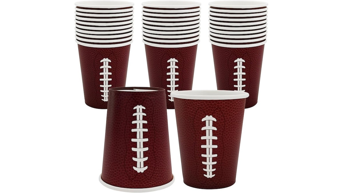 Don’t wash cups after the game, put out festive paper cups instead.