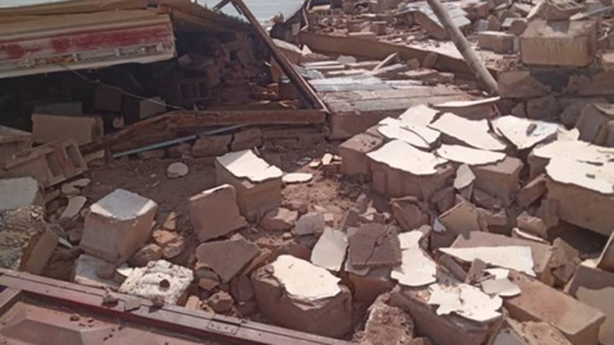 A demolished church in Sudan.