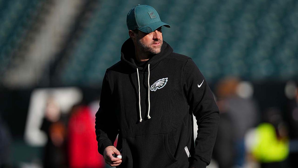 Kevin Patullo before a playoff game