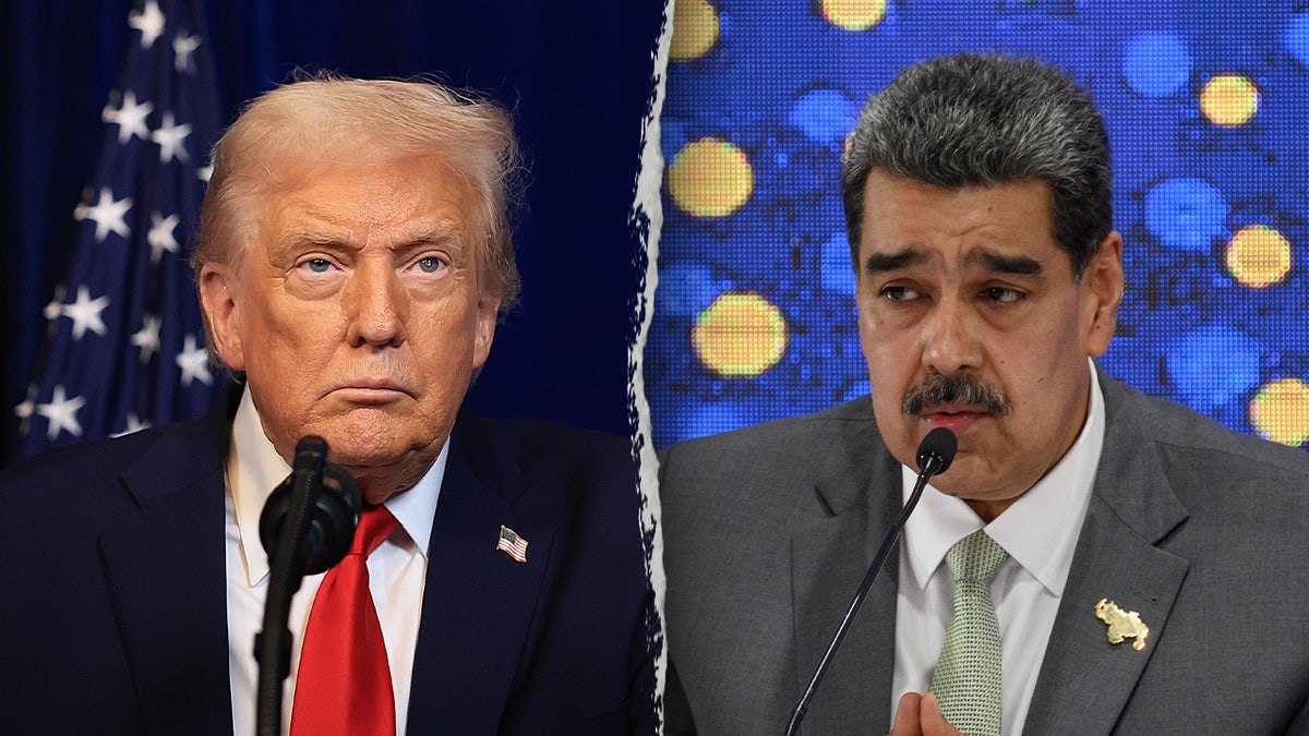 President Donald Trump and captured Venezuelan dictator Nicolas Maduro in a side-by-side image