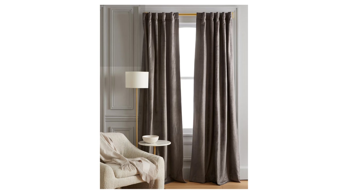 These velvet curtains add functional drama to any window.
