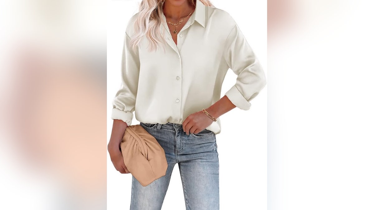 Wear a silk top to the office all year long.