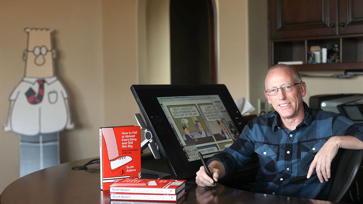 The late cartoonist and 'Dilbert' creator Scott Adams in 2014.