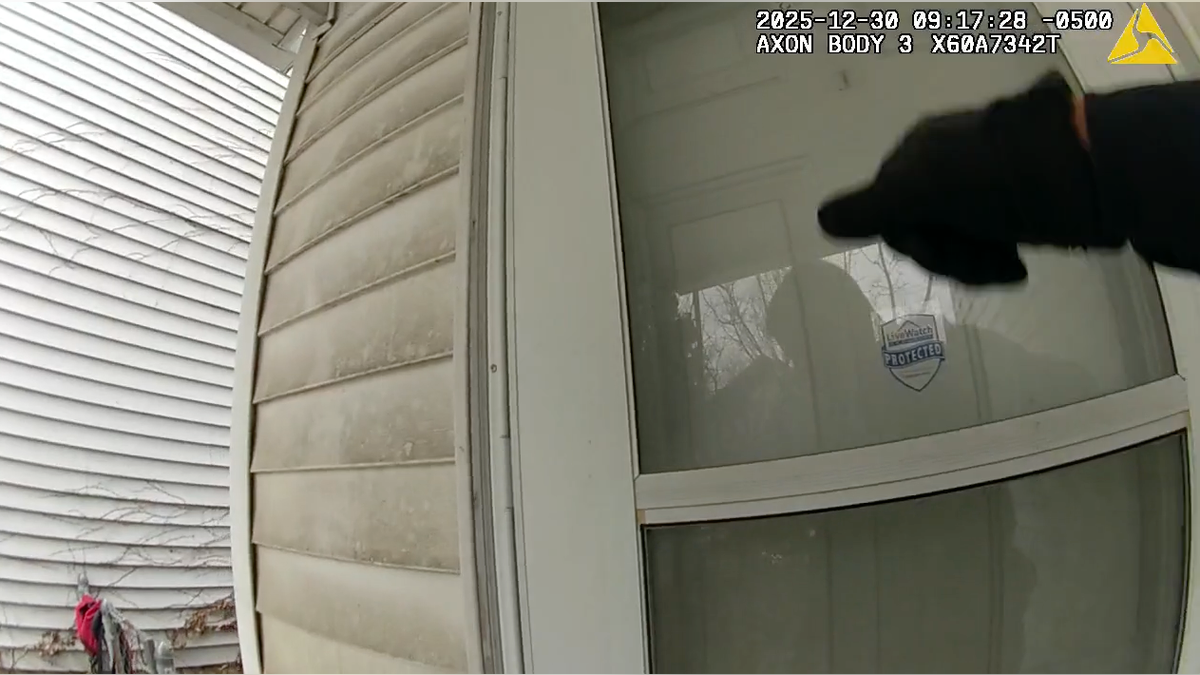 Columbus police officers doing a wellness check in Ohio