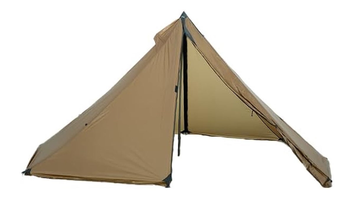 Add a woodstove in this tent during cold weather.