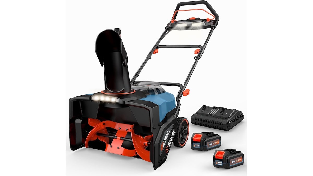 Get some serious shoveling power with this cordless snow blower.