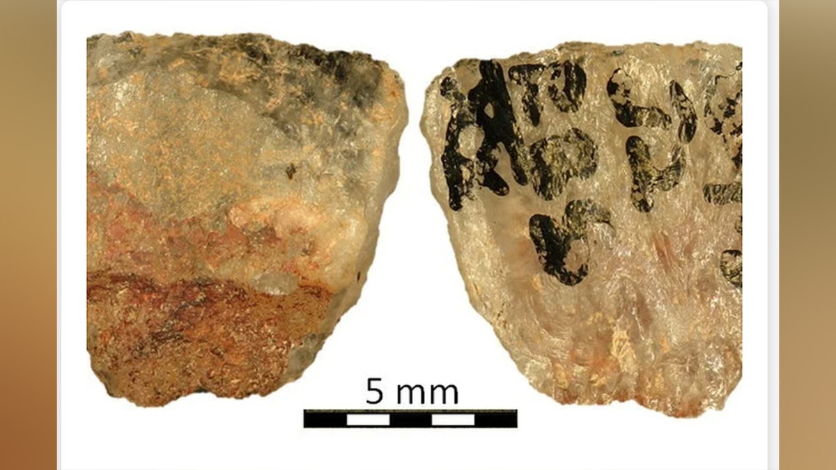 Close-up of ancient arrowheads